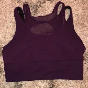 Maroon Mesh Lululemon Sports Bra